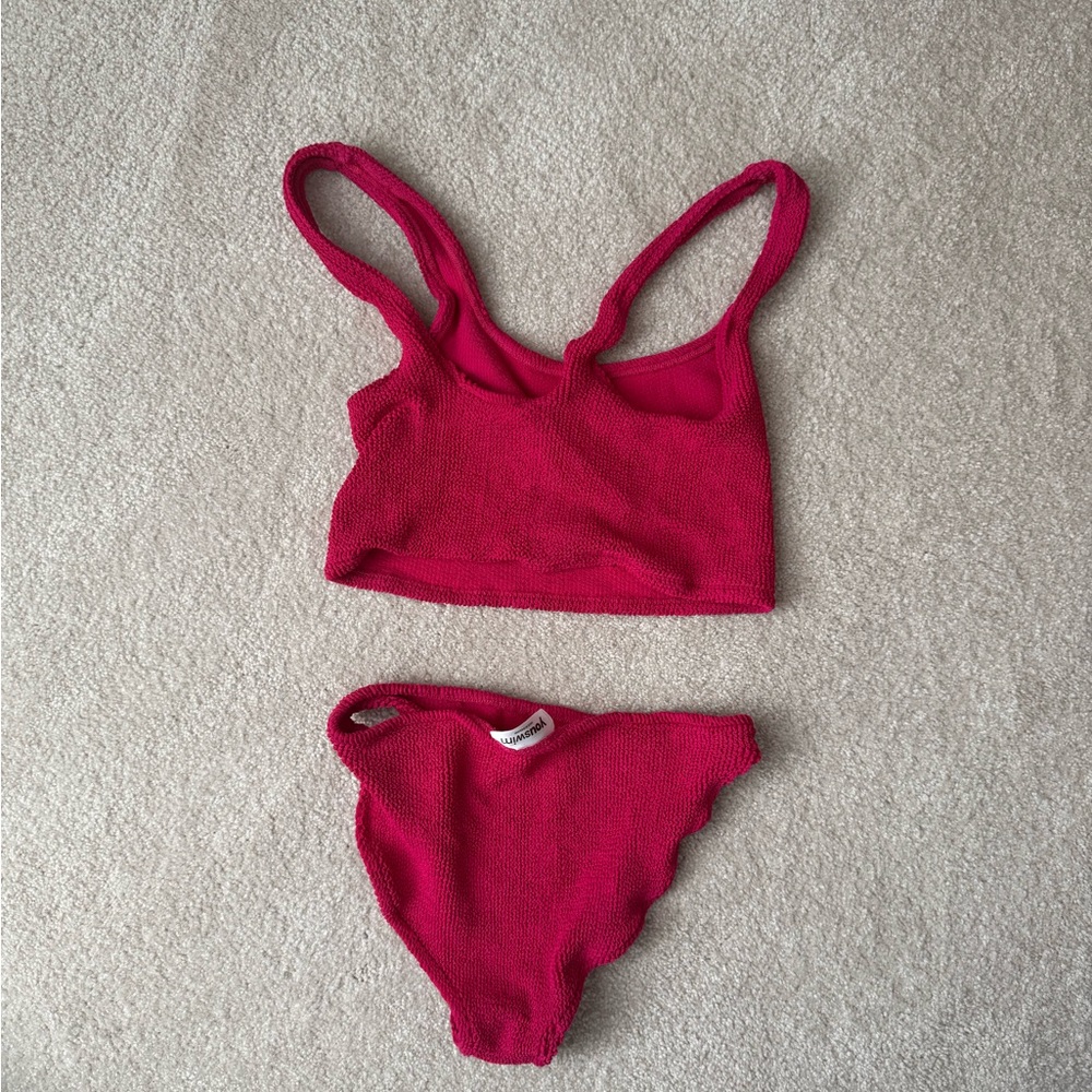 Youswim Hot Pink Textured Bikini Set